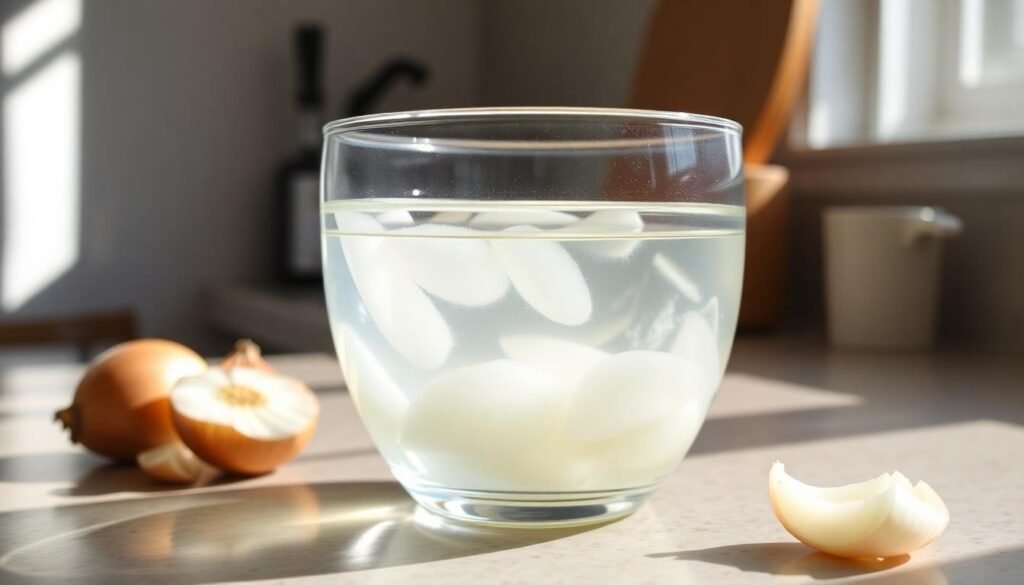 glass bowl clear onion water kitchen counter - Φροντίδα ορχιδέων: φυσικές μέθοδοι για καλύτερη ανθοφορία