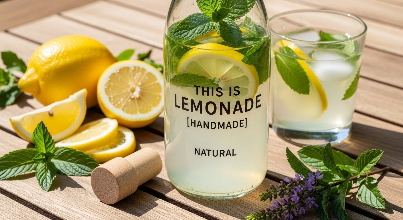 lemonada - Συνταγή για σπιτική λεμονάδα χωρίς ζάχαρη με φυσικά υλικά