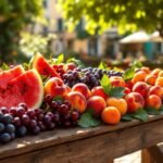 mediterranean summer farmers market fruits - Εποχικά vs Μη Εποχικά Φρούτα: Διατροφική αξία και οφέλη