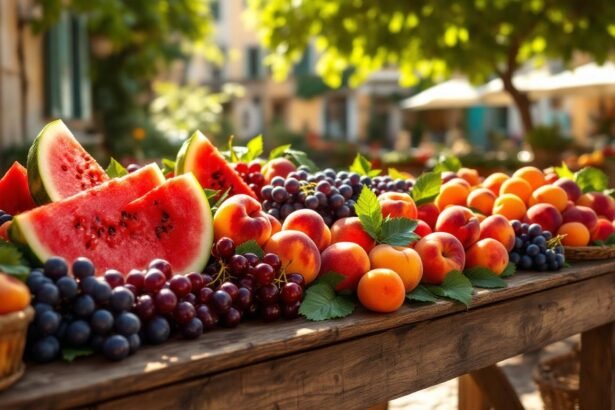 mediterranean summer farmers market fruits - Εποχικά vs Μη Εποχικά Φρούτα: Διατροφική αξία και οφέλη