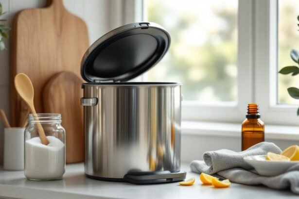 cozy kitchen baking soda citrus cleaning - Το απλό κόλπο για να μη μυρίζει ποτέ ο κάδος σκουπιδιών