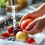 fresh fruits washing kitchen sink 6de98307 - Ασφαλές πλύσιμο φρούτων: Γιατί το σαπούνι δεν είναι η σωστή επιλογή