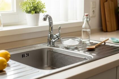 pouring boiling water kitchen drain cleaning - Το κόλπο για να μη μυρίζει ποτέ ο νεροχύτης σου