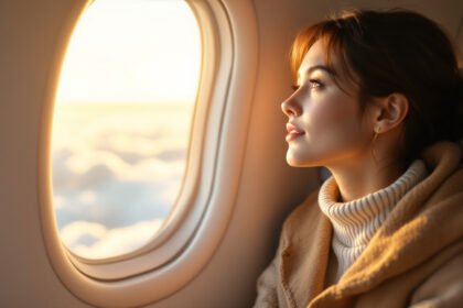 calm modern airplane cabin passenger window - Άγχος πριν το ταξίδι με αεροπλάνο: Πως με αυτές τις λύσεις θα ταξιδεύεις με ηρεμία