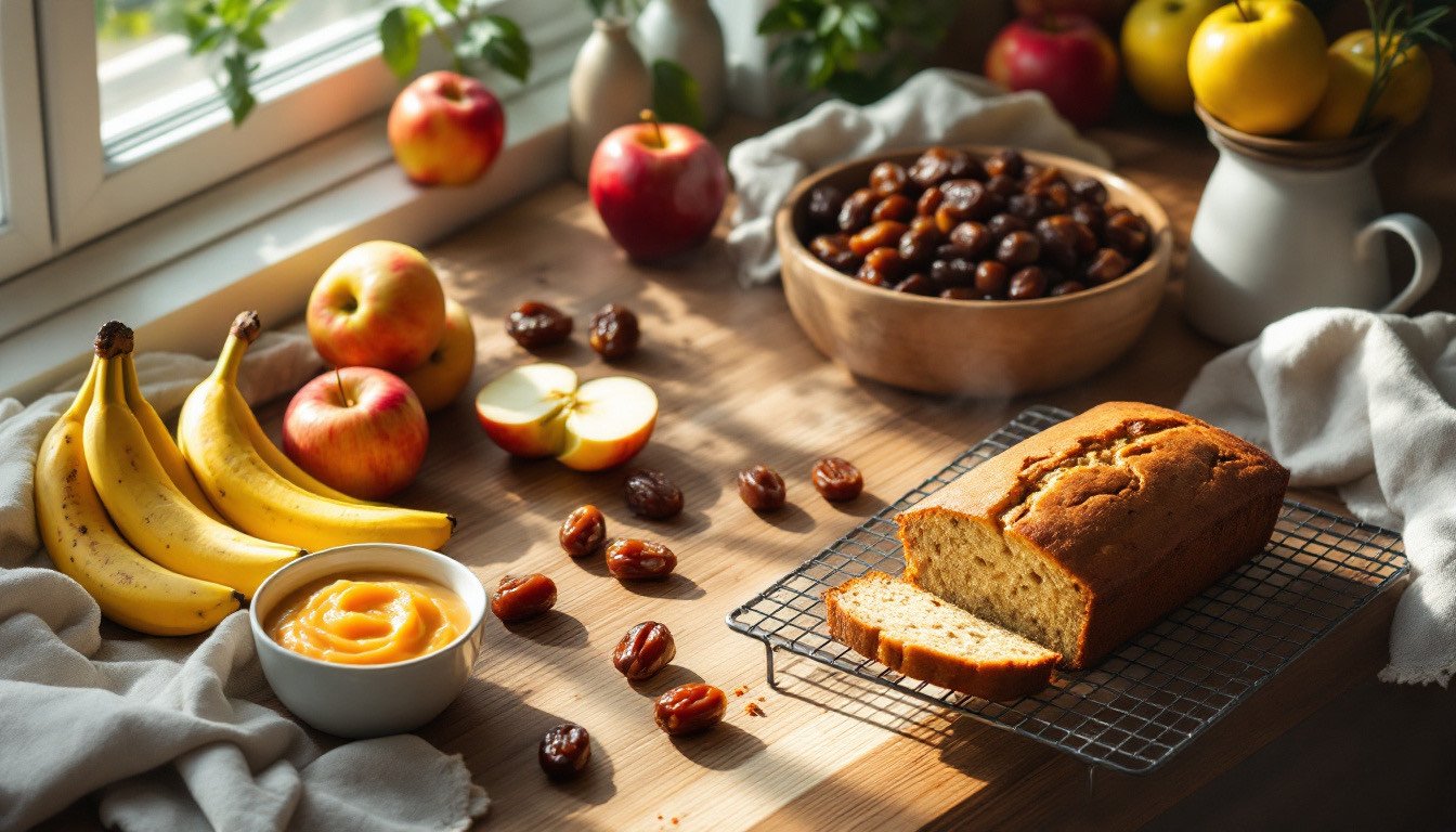 cozy home kitchen banana bread apples - 3 Φρούτα για να αντικαταστήσεις τη ζάχαρη στα γλυκά