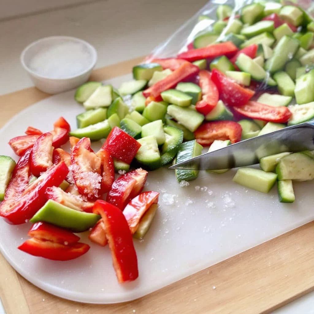 fresh sliced bell peppers freezer prep - Πώς να διατηρήσεις τις πιπεριές φρέσκες για καιρό