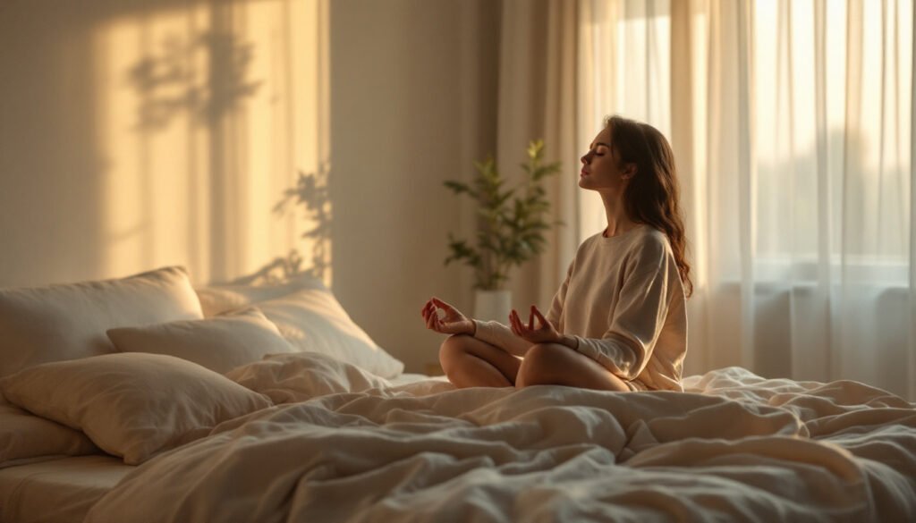 Η πρωινή ρουτίνα που «διορθώνει» την υγεία αν γίνει πριν τις 10 π.μ. 2 serene morning bedroom practice meditation - Η πρωινή ρουτίνα που «διορθώνει» την υγεία αν γίνει πριν τις 10 π.μ.
