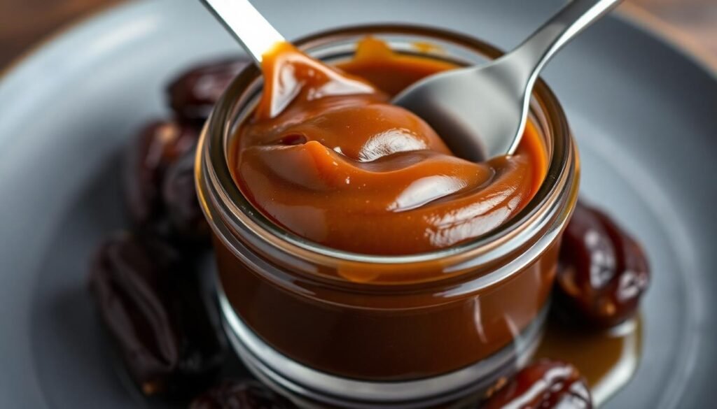 silky date paste closeup texture - 3 Φρούτα για να αντικαταστήσεις τη ζάχαρη στα γλυκά