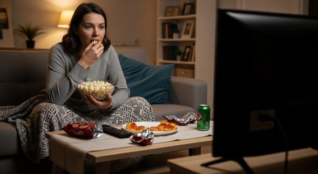 tv - Να τι πραγματικά συμβαίνει όταν τρως και βλέπεις τηλεόραση ταυτόχρονα