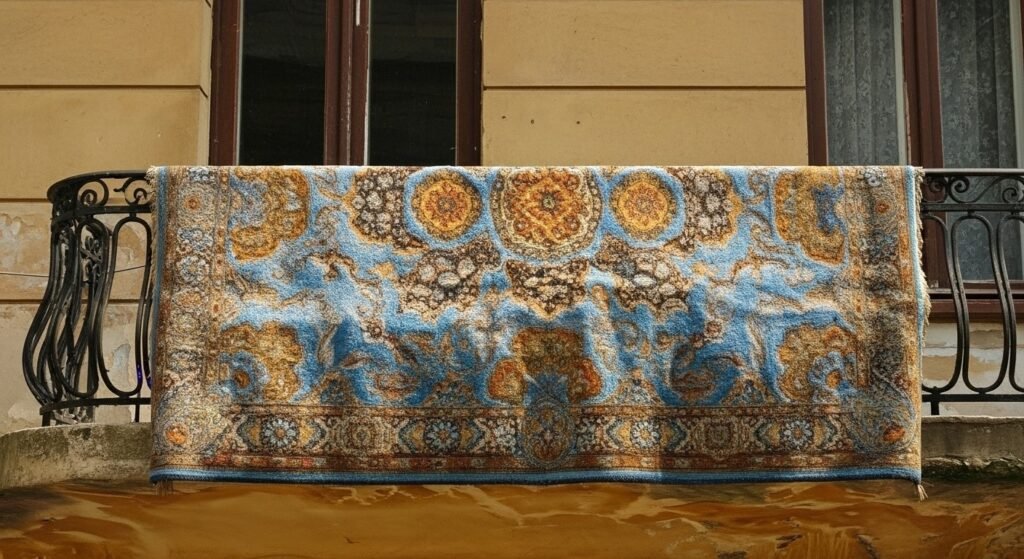 τίναγμα χαλιών 2 - Σε ενοχλεί που τινάζει ο γείτονας στο μπαλκόνι σου; Τι λέει ο νόμος