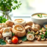 Εικόνα μανιταριών σε υγιεινή παρουσίαση