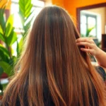 Εικόνα που δείχνει υγιή μαλλιά