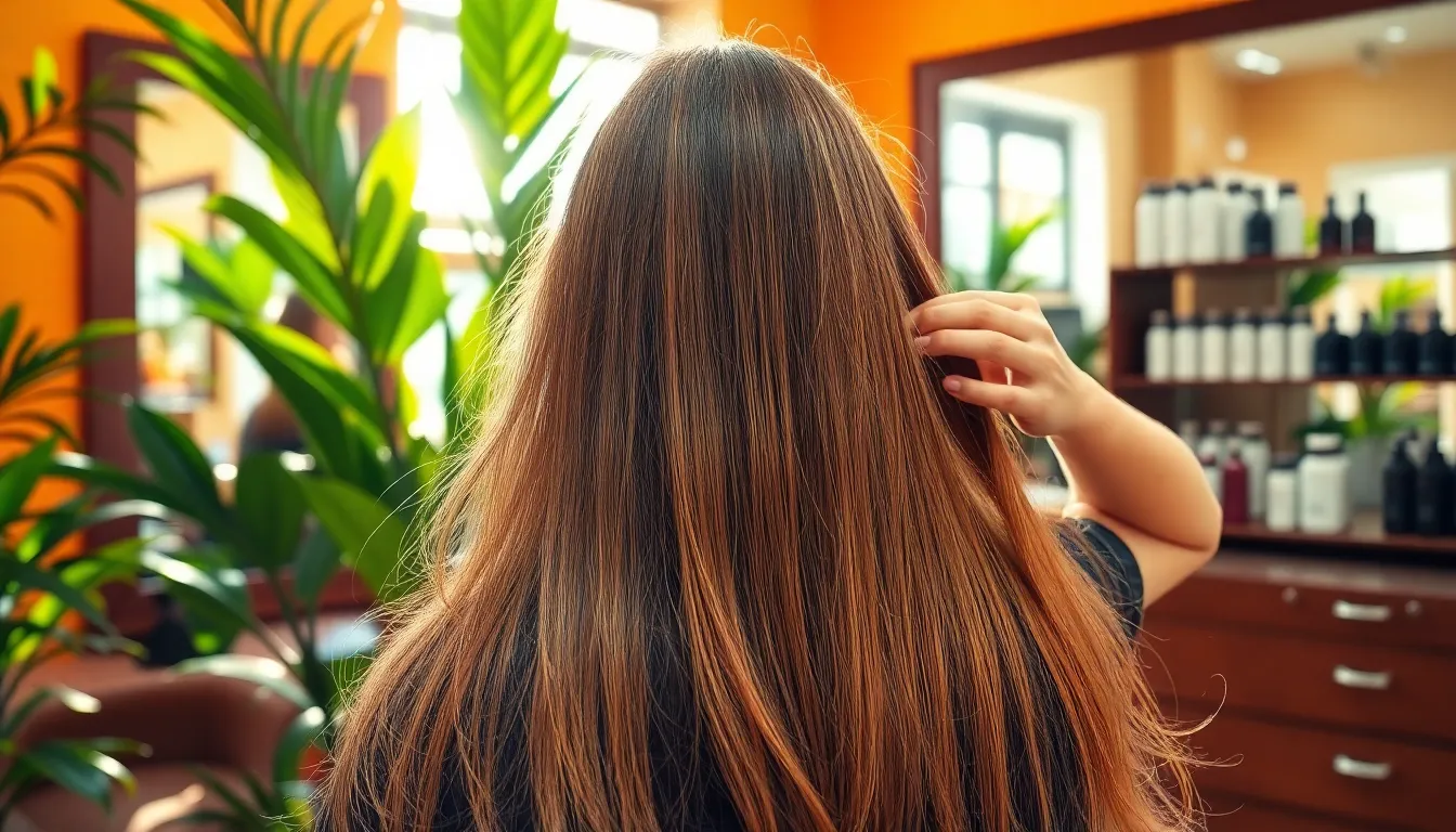 Εικόνα που δείχνει υγιή μαλλιά