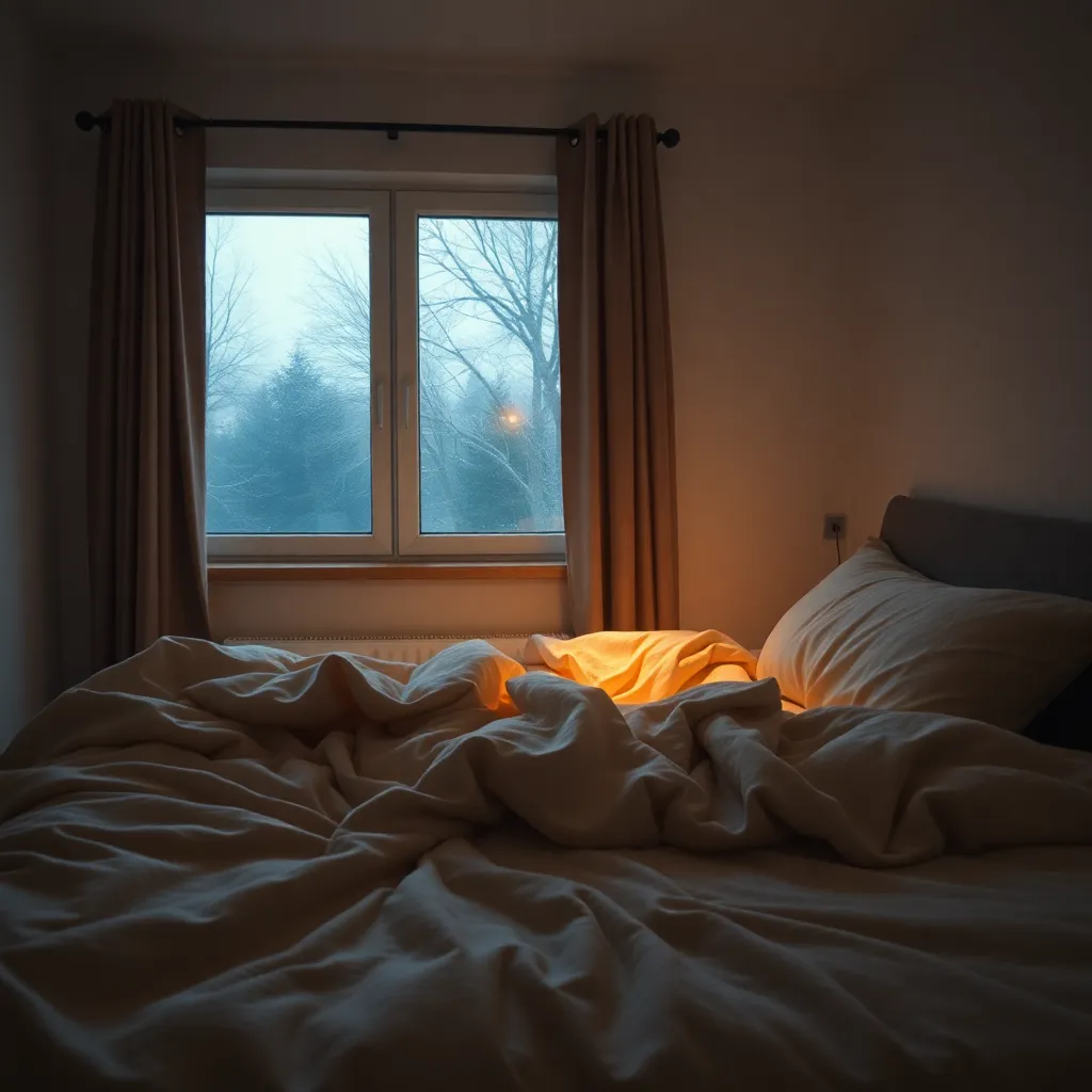 Δεν είσαι η μόνη: Γιατί όλοι δυσκολευόμαστε να σηκωθούμε όταν βρέχει 2 Ένα ζεστό και φιλόξενο κρεβάτι σε βροχερή μέρα, που αποπνέει την αίσθηση της άνεσης και της επιθυμίας να παραμείνει κανείς κάτω από τα σκεπάσματα.