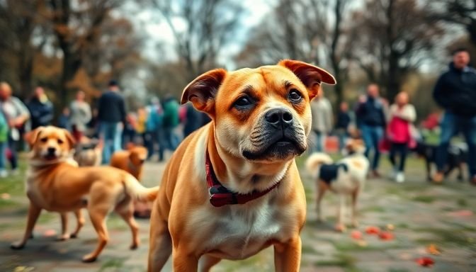 Προσοχή: 5 σημάδια που δείχνουν ότι ο σκύλος σου δεν θέλει χάδια 3 Σκύλος με αμυντική γλώσσα σώματος σε πάρκο