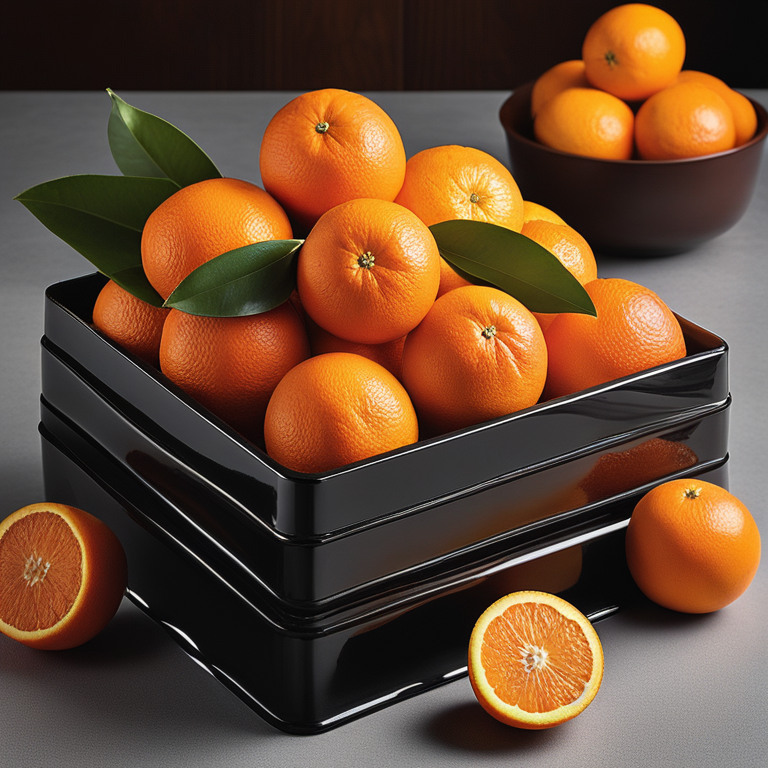 Φρέσκα πορτοκάλια σε καλάθι, προβάλλοντας τη σημασία της κυκλοφορίας του αέρα για τη διατήρησή τους χωρίς μούχλα.
