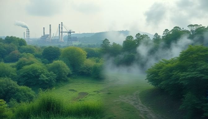 Τελικά η ρύπανση δεν επηρεάζει μόνο την υγεία – αλλά και το φύλο των παιδιών μας 2 Τοπίο με σύγκρουση ρύπανσης και φύσης