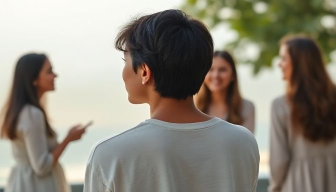 Εικόνα που απεικονίζει έναν άνθρωπο που κοιτάζει σκεπτικός, συμβολίζοντας την εσωτερική σύγκρουση του να ευχαριστείς τους άλλους.