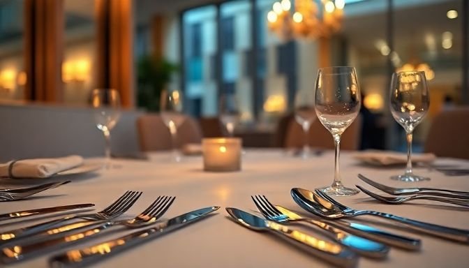 Πώς θα έχεις πάντα λαμπερά μαχαιροπίρουνα με μια απλή κίνηση 2 Λαμπερά μαχαιροπίρουνα σε ένα καλοστημένο τραπέζι