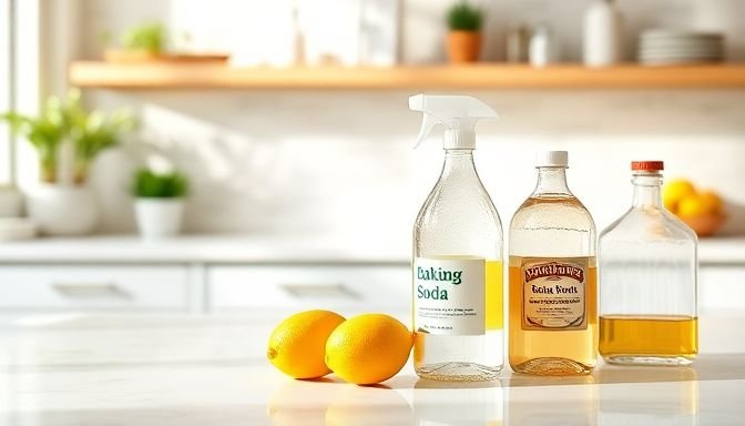 Το φυσικό καθαριστικό που κάνει νιπτήρες και πάγκους να αστράφτουν 2 Καθαριστικά υλικά στην κουζίνα