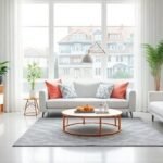 Ένα καθαρό και οργανωμένο εσωτερικό σπίτι με φυσικό φως που εισέρχεται από καθαρά παράθυρα.