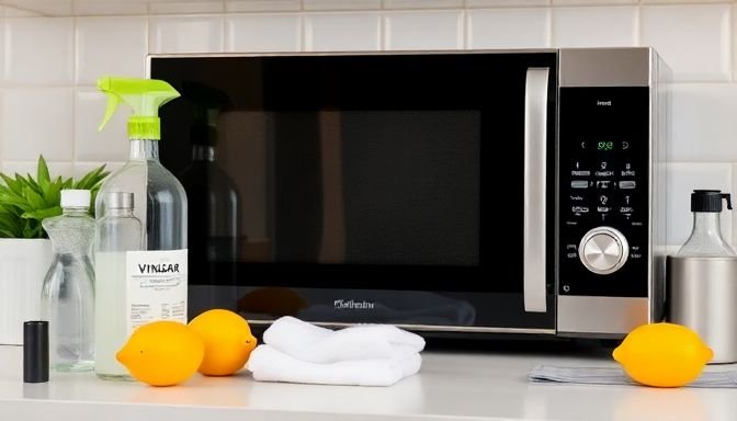 Φουρνος μικροκυμάτων σε καθαρή κουζίνα