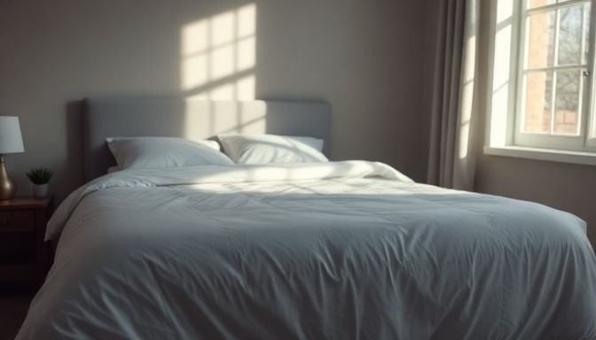 Βάλτε το πάπλωμα στην παπλωματοθήκη χωρίς κόπο με αυτή τη μέθοδο 2 Ομαλή εικόνα από υπνοδωμάτιο με πάπλωμα