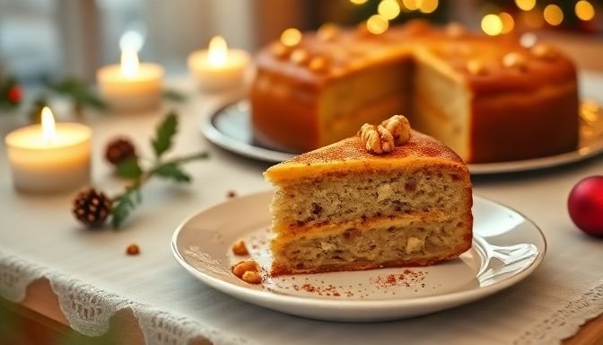 Το αγαπημένο μελομακάρονο έγινε κέικ – Ο απόλυτος γιορτινός συνδυασμός 2 Γιορτινό τραπέζι με κέικ εμπνευσμένο από μελομακάρονα