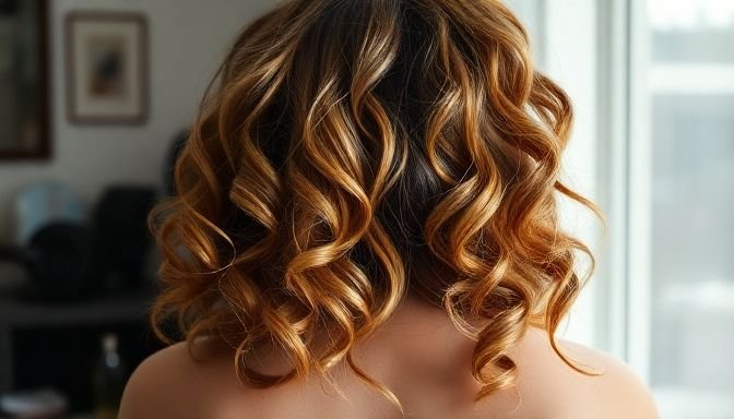 Καλοστυλιζαρισμένες μπούκλες που πέφτουν στους ώμους.