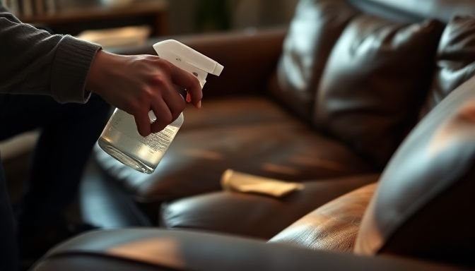 Φωτογραφία Καθαρών Δερμάτινου Καναπέ