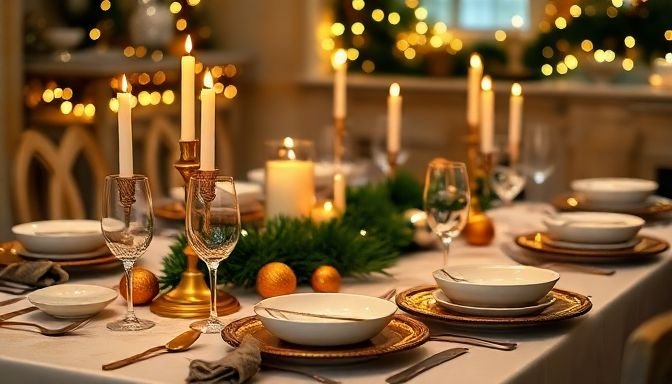 Μυστικά και tips για να δώσεις στο πρωτοχρονιάτικο δείπνο σου ξεχωριστό στυλ 2 Ένα καλοχρισμένο τραπέζι με διακόσμηση για το πρωτοχρονιάτικο δείπνο