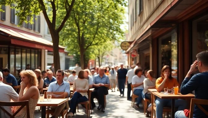 Οι νέες έρευνες για το αλκοόλ ανατρέπουν όσα πιστεύαμε για τα οφέλη 2 Ανθρώποι απολαμβάνουν καφέ σε καφετέρια