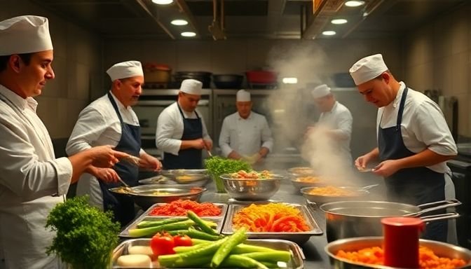 Εργαζόμενοι σε κουζίνα