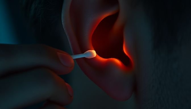 Απώλεια ακοής: Το λάθος που κάνουμε όλοι και δεν το καταλαβαίνουμε! 2 Κοντινό πλάνο καθαρισμού αυτιού με μπατονέτα