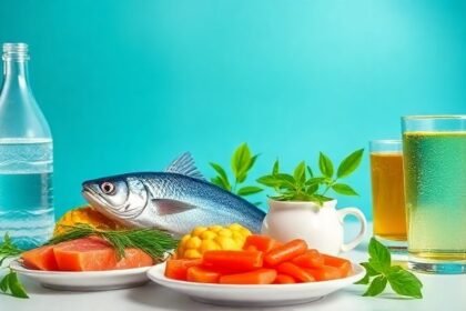 Μια ποικιλία υγιεινών τροφών όπως λιπαρά ψάρια, πράσινο τσάι και άπαχες πρωτεΐνες που βοηθούν στην πρόληψη των ρυτίδων.