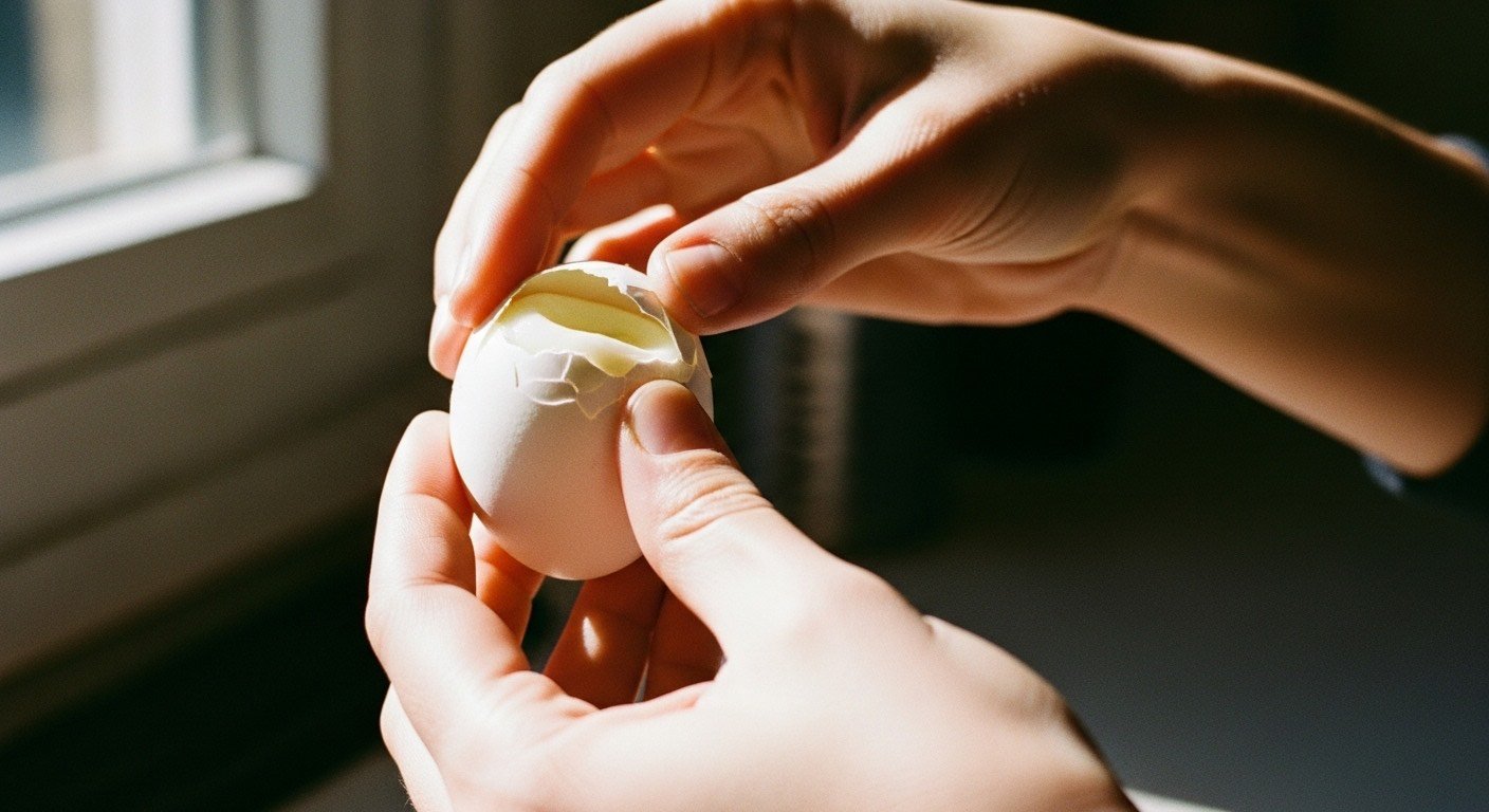 Αυτό ρίχνεις στο νερό κατά το βράσιμο και τα αυγά ξεφλουδίζονται μόνα τους 2 αυγό - Αυτό ρίχνεις στο νερό κατά το βράσιμο και τα αυγά ξεφλουδίζονται μόνα τους