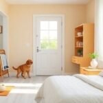 Καθαρός εσωτερικός χώρος σπιτιού με προληπτικά μέτρα κατά της σκόνης.