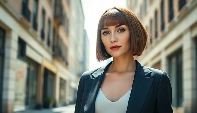 Τα 4 κουρέματα του 2026 που ταιριάζουν σχεδόν σε κάθε πρόσωπο 2 Γυναίκα με κομψό Italian Bob κουρέμα