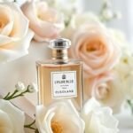 Μια ρομαντική σύνθεση που απεικονίζει την κομψότητα και τη διαχρονικότητα του αρώματος L’Heure Bleue, που προτιμούσε η Βασίλισσα Ελισάβετ.