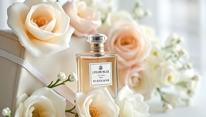 Μια ρομαντική σύνθεση που απεικονίζει την κομψότητα και τη διαχρονικότητα του αρώματος L’Heure Bleue, που προτιμούσε η Βασίλισσα Ελισάβετ.