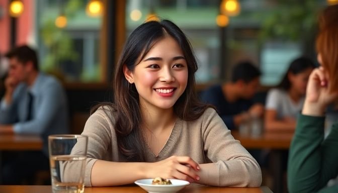 Το πρόσωπο σας κοκκινίζει; Πότε είναι φυσιολογικό και πότε σημάδι να μιλήσετε με ιατρό 2 Νεαρή γυναίκα με κοκκινισμένο πρόσωπο σε καφετέρια