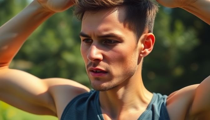 Το πρόσωπο σας κοκκινίζει; Πότε είναι φυσιολογικό και πότε σημάδι να μιλήσετε με ιατρό 3 Άτομο που γυμνάζεται με κοκκινισμένο πρόσωπο έξω