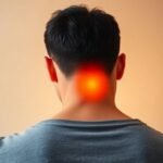 Άτομο με πόνο στον αυχένα