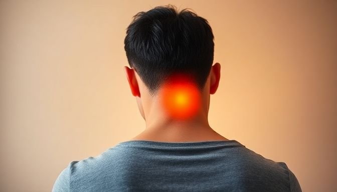 Άτομο με πόνο στον αυχένα