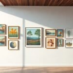 Διακόσμηση σπιτιού με πίνακες και αρμονική διάταξη.