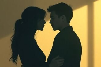 Δυο φιγούρες που συμβολίζουν τις περίπλοκες σχέσεις με αφηρημένα συναισθήματα.