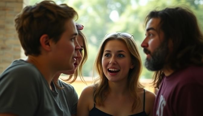 Στιγμή μεταξύ φίλων με έντονα συναισθήματα