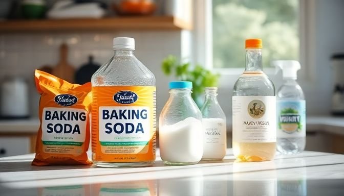 Υλικά καθαρισμού στην κουζίνα