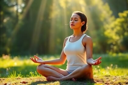 Εικόνα που απεικονίζει τη σεροτονίνη και την επίδρασή της στη σωματική και ψυχική υγεία, με έμφαση στην ευεξία και την ισορροπία.