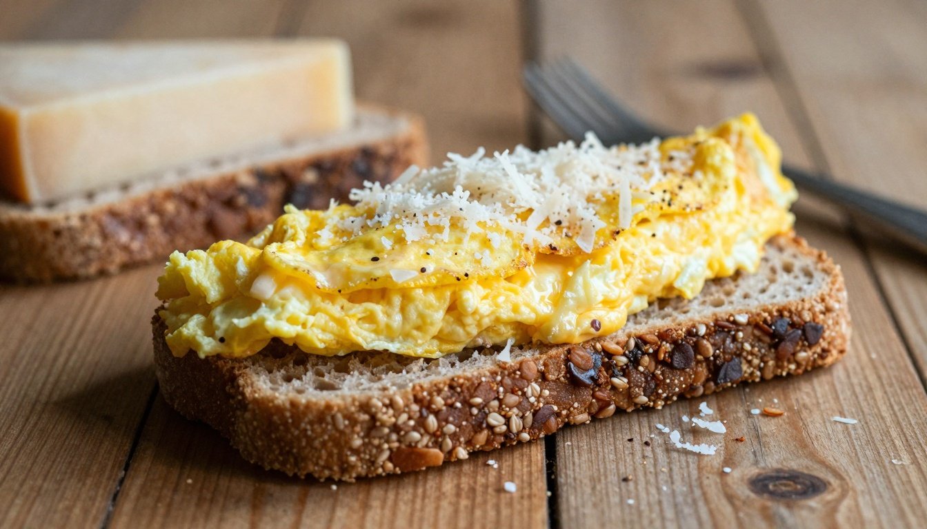 Γιατί αυτό το απλό σάντουιτς «δουλεύει» καλύτερα το βράδυ 2 Σάντουιτς με ομελέτα και παρμεζάνα